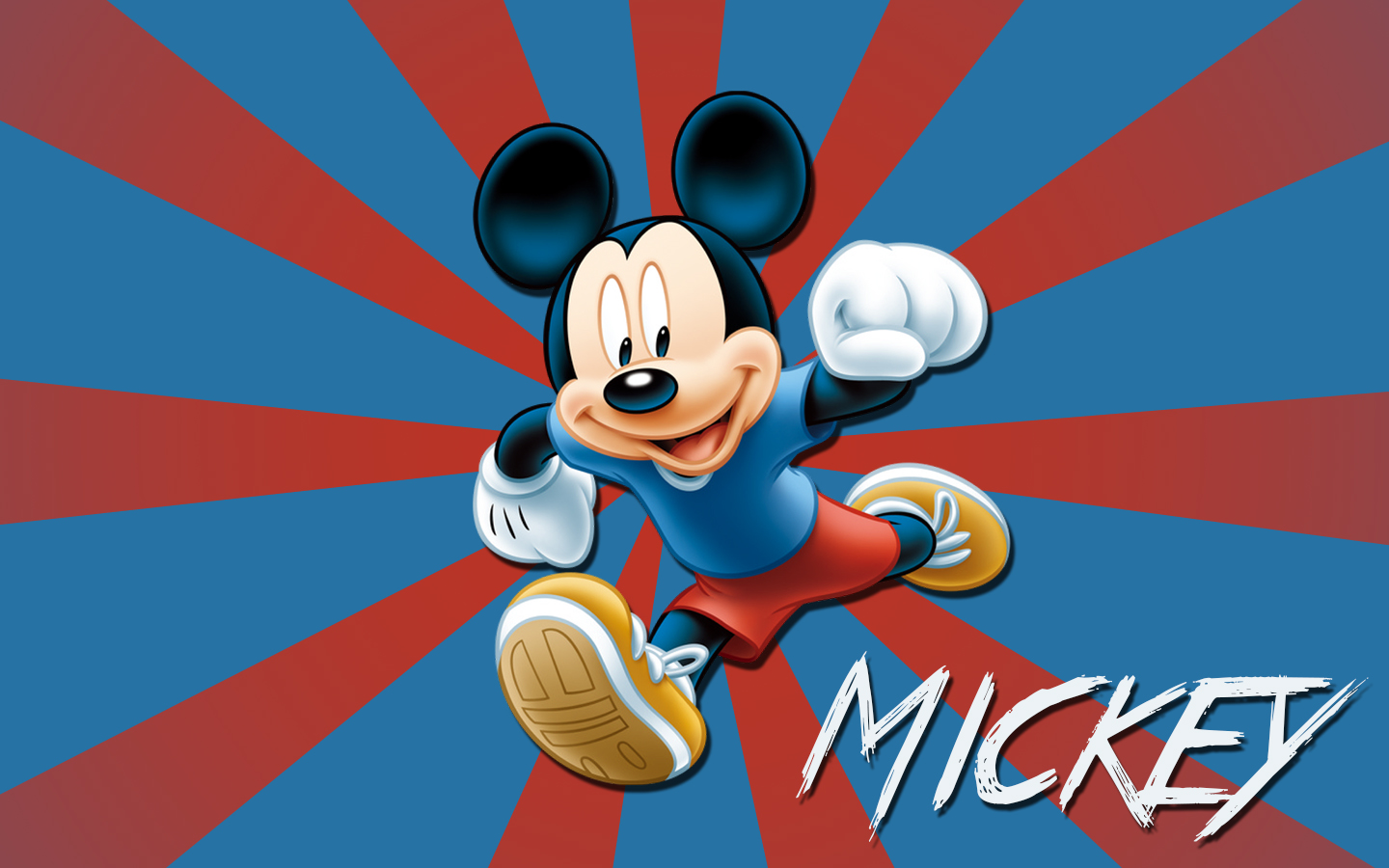 Disney Mickey Mouse Running Wallpaper